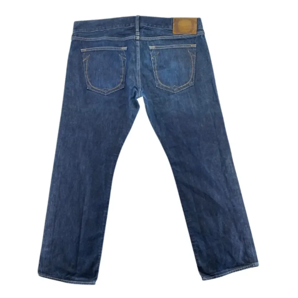 True Religion Bobby Jeans Mens 40 Dark Wash Made USA Straight Leg Denim
